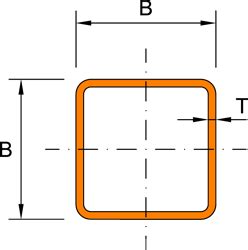 40x40x4 hollow section